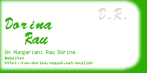 dorina rau business card